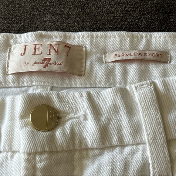 JEN 7 by 7 For All Mankind White Bermuda Shorts 8 - Picture 14 of 15